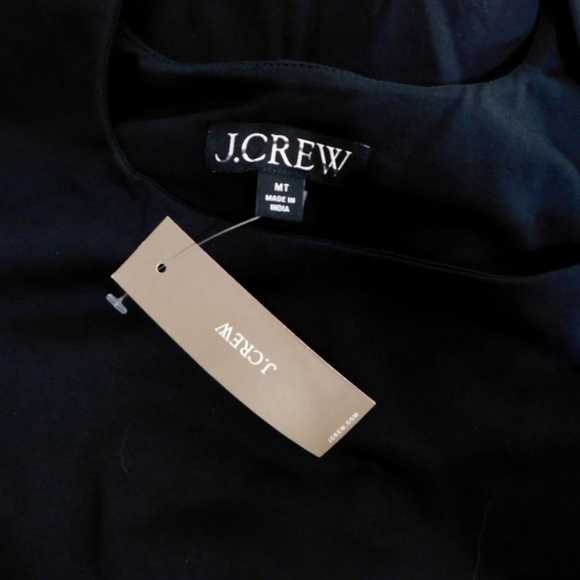 NWT!! J. CREW Black Drop-Waist Mixy Dress Tank Midi Dropwaist Medium Tall MT - Picture 11 of 15